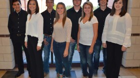 Cooper High School Homecoming 2015 Senior Nominees: (from left, above) Sam Sanchez, Sally Chambliss, Ryan Longshore, Jacie McGraw, Tristan Jones, McKenzie Miller, Dylan Toon and Rilee Purviance. 