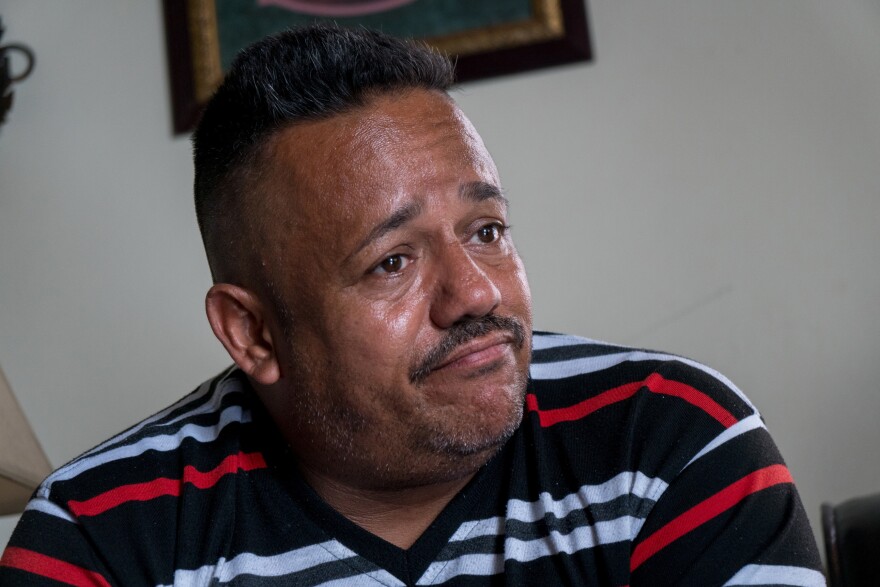 Eugenio Beniquez, 46, a pastor from Seburuquillo, talks about his planned move to Florida caused by Hurricane Maria's destruction.