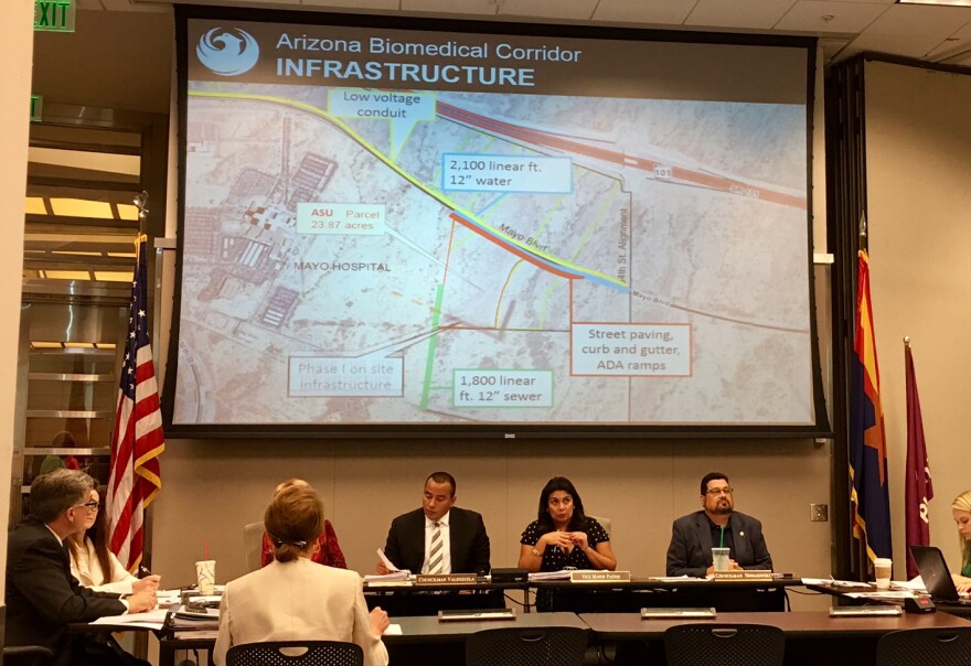A Phoenix subcommittee approved a plan to cover more than $1 million in infrastructure costs for the Arizona Biomedical Corridor.