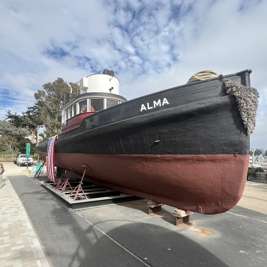 Historic tub ALMA that rescued survivors of the oil transport vessel S.S. Montebello, sunk by a Japanese submarine off the coast of Cambria days after the attack on Pearl Harbor, December 1941.