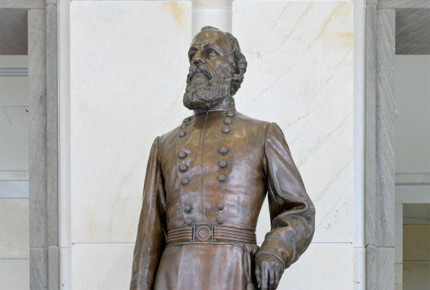Edmund Kirby Smith statue in the National Statutory Hall