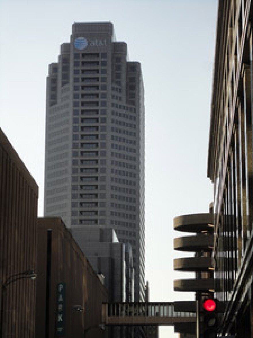 The AT&T building in downtown St. Louis.