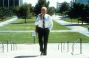 University of Nevada, Las Vegas President Robert Maxson on the north end of the East Mall on the UNLV campus.