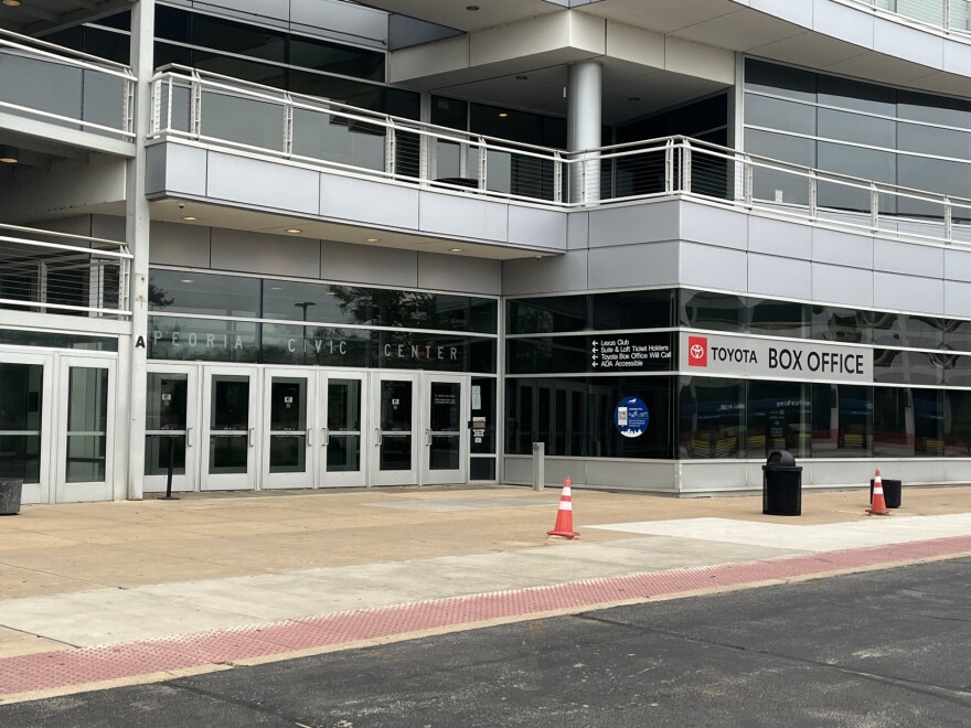 The exterior of the center just outside a box office. Sutherland says this is the largest renovation project the building has undergone since a massive revitalization between 2004 and 2007.