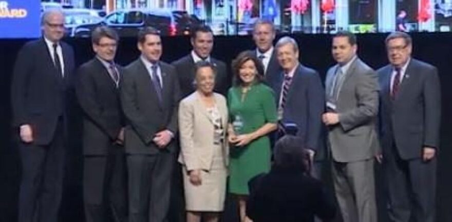 Members of the Central New York Regional Economic Development Council after the region won more than $88 million in funding