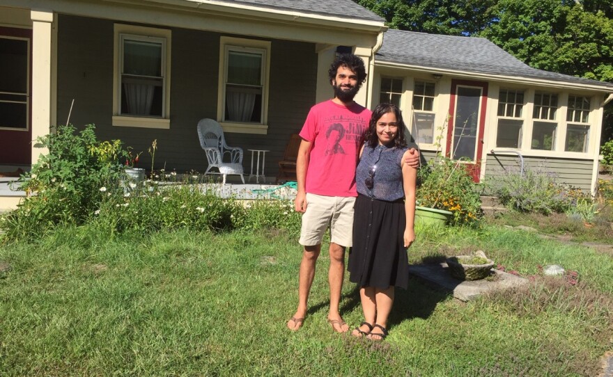 Dana Nestor and Nina Fernandes at their new Northampton, Massachusetts, house.
