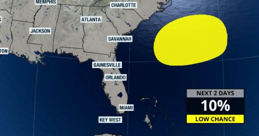 Monitoring the Atlantic basin for tropical cyclone development.