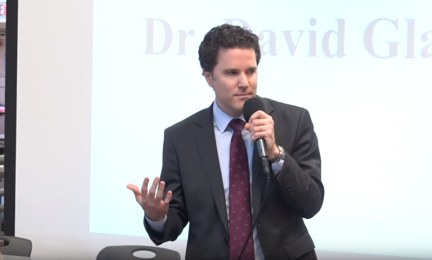 David Glasner at a community "meet and greet" before he was selected as Shaker Heights Schools Superintendent. [Shaker Heights School District Youtube]