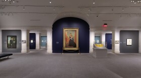 Queen Liliʻuokalani's portrait at the "1898: U.S. Imperial Visions and Revisions" exhibit at the National Portrait Gallery.