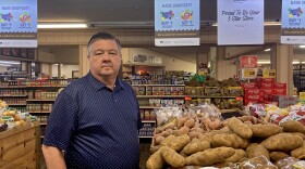 Wright’s Market owner Jimmy Wright stands inside his story in Opelika, Alabama on July 17, 2025. Wright worries cuts to SNAP will cause smaller grocers to shut down.
