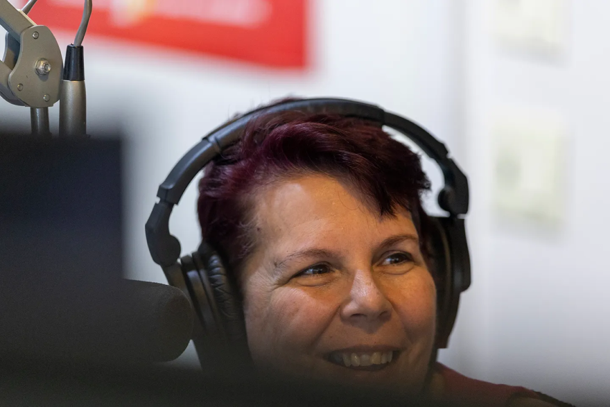 A grant to create a brand-new network for local news and information is a reason to smile for High Plains Public Radio employees, including business manager Kimberly Nading.