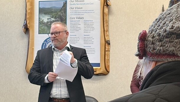 During a community forum, held Saturday, Jan. 24, Superintendent Dave Smith explained both the levy and bond, in hopes of gaining approval from residents. More than 30 constituents attended the forum.