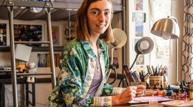 Kamilla Sims is a Wichita-based artist who will create a mural of the Declaration of Independence this week at the Truman Presidential Library.