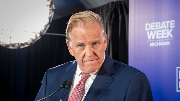 Republican Mike Rogers debates Democrat Abdul El-Sayed on October 8, 2026, in the race for Michigan's open U.S. Senate seat.