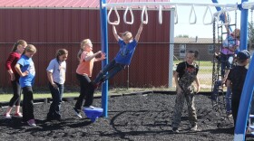 Fourth graders at Chattanooga Elementary School play during recess.