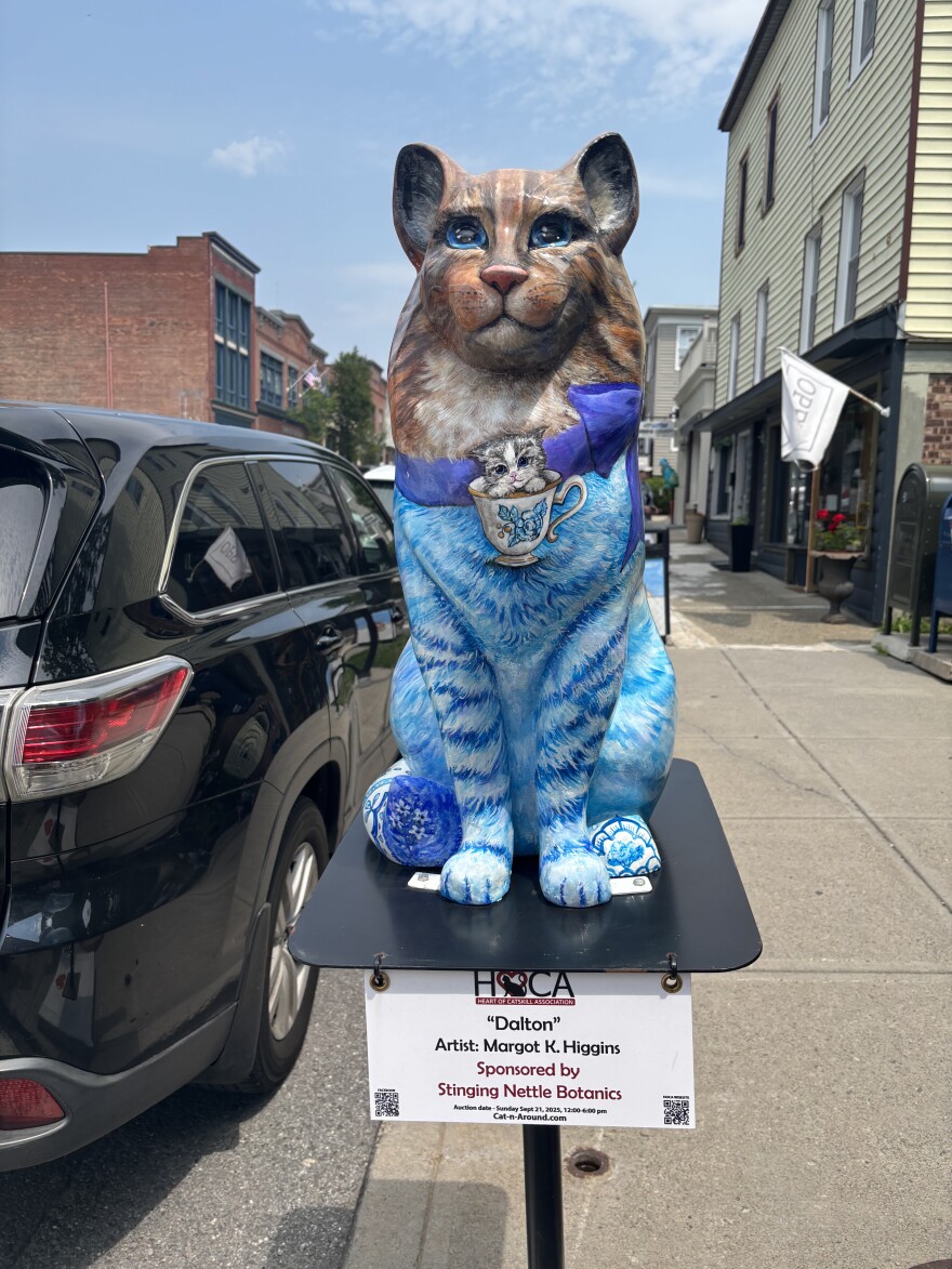 "Dalton" by artist Margot K. Higgins. This cat is sponsored by Stinging Nettle Botanics.
