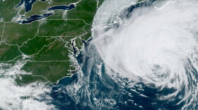 Satellite imagery of Hurricane Lee captured around 11:30am EST on September 15, 2023. 