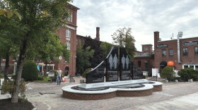 The new memorial stands in the Cocheco Mill Courtyard in Dover. It honors the lives lost in Sept. 11 the attacks, including four people with ties to Dover.