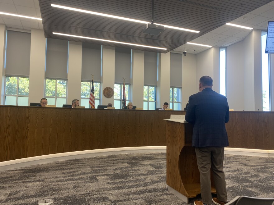 Ryan Essex gives his final remarks to Cape Girardeau city council before being appointed new ward 5 councilman.