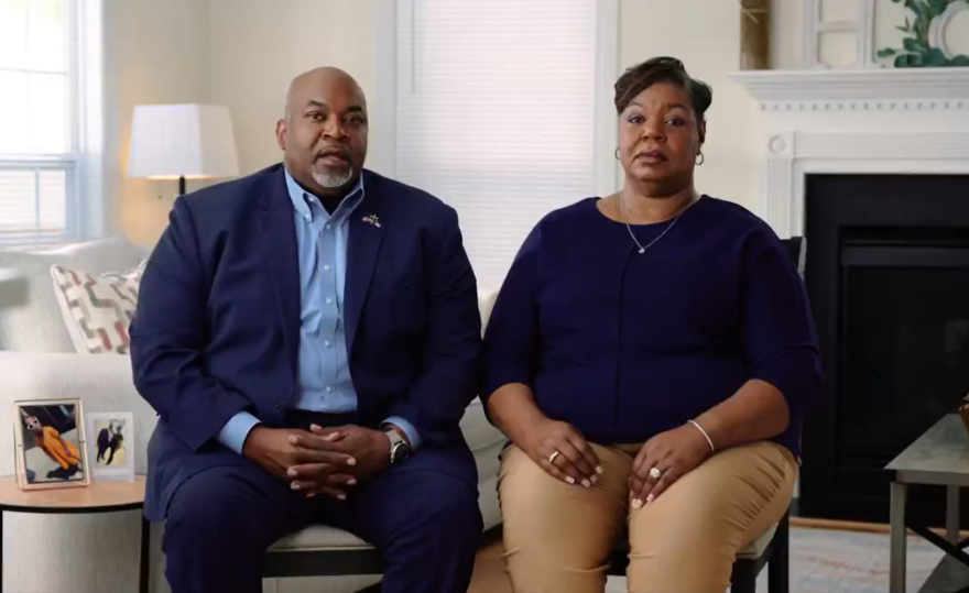 Mark Robinson and wife Yolanda Robinson appeared together in an campaign ad released on Aug. 2, 2024, in which the Republican nominee for governor said he stood by North Carolina's cure