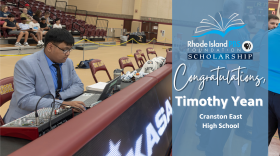 Timothy Yean, Cranston East graduate, is the 2024 Rhode Island PBS Foundation scholarship recipient. 