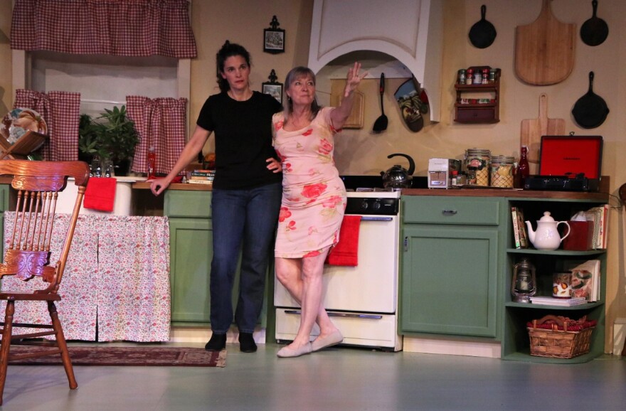 Jennifer Gatti (left) and Callan White co-star in "Roommate" through NC Stage.