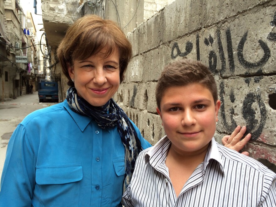 Doucet also tells 14-year-old Jalal's story. Unlike many Syrian children, Jalal is able to attend dance classes and play in the streets of his Damascus neighborhood.