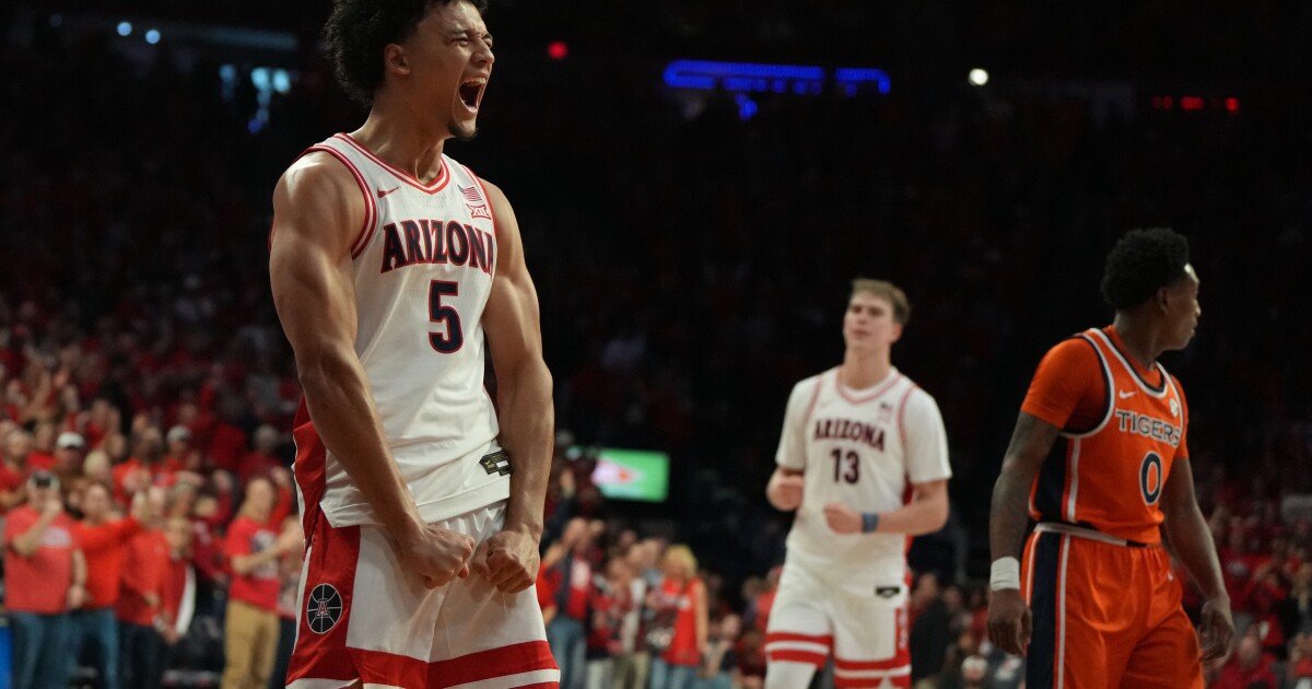 Arizona moves up in AP Top 25 for men’s basketball, Alabama doesn’t
