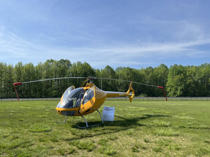 The actual training helicopter is a Cabri G2 Helicopter.