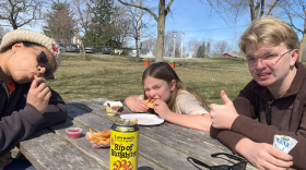 Kaliis Smith is with Monte Belmonte's kids, Pax and Enzo in New Haven, Vermont.