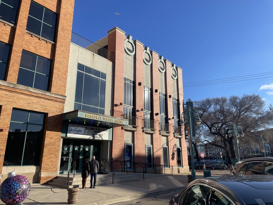 The Skylight Music Theatre is located inside the Broadway Theatre Center in Milwaukee's Third Ward. The outside design doesn't give away the interior theatre's Baroque design.