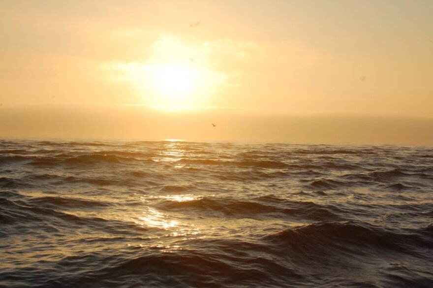 Pacific Ocean from across the straights. 