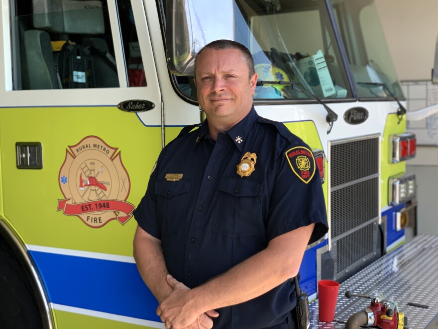  Rural Metro Fire Department Operations Chief Austin Prince says a fire district would allow for improved firefighter safety in rural Josephine County.