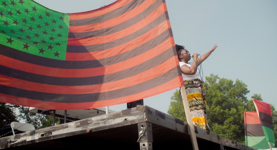 Taraya Angeleece performs original music at the Juneteenth Community Block Party Saturday, June 17. The party was Friday June 16, to Sunday June 18. Juneteenth is June 19.