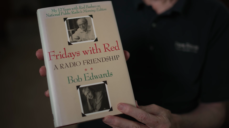 Indiana Public Media member Stan Hurst shows