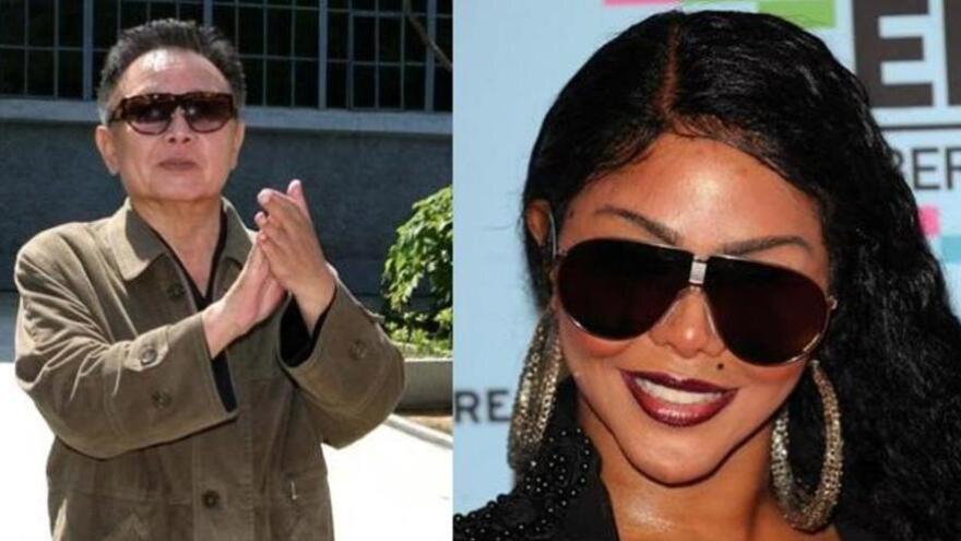 In case anyone's confused. Kim Jong Il is at left. And Lil' Kim is still with us. 