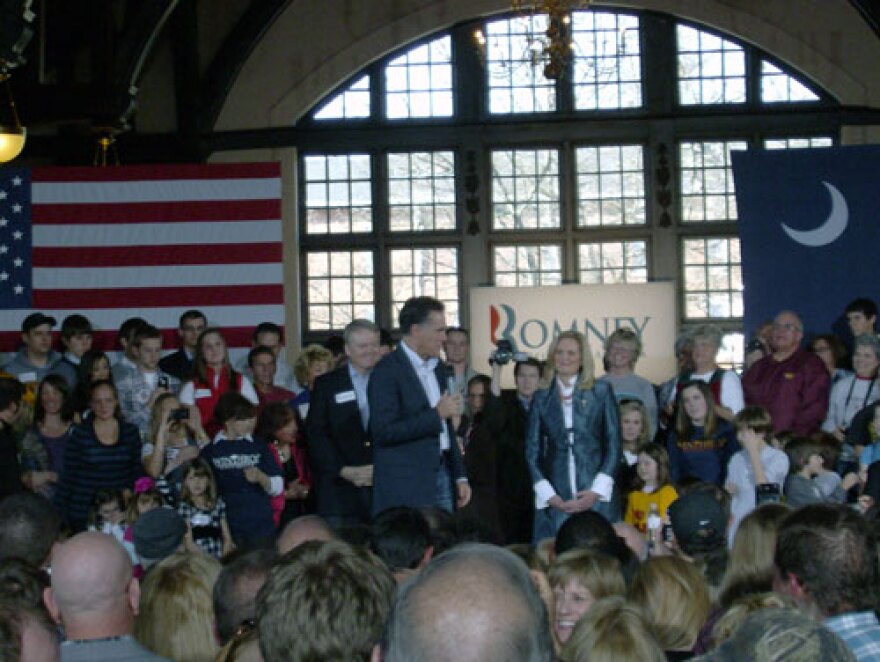 Mitt Romney at South Carolina rally.