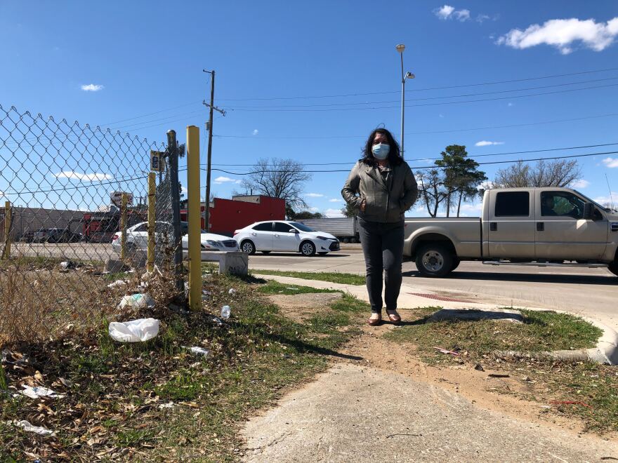 Patricia Vega said some people take sidewalks for granted. The Bachman Lake neighborhood resident said her neighborhood has little to no sidewalks and it is hard for her to walk to the grocery store.