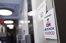 Signs of support for AP, CNN, MS NOW and POLITICO hang on the White House grounds on September 21, 2026 in Washington, DC.
