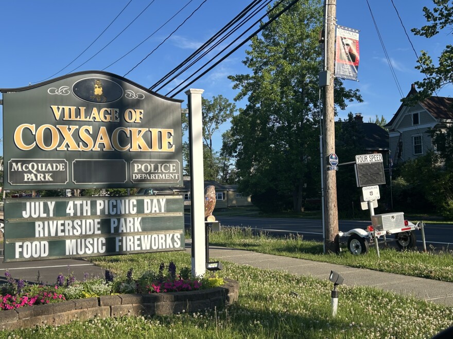 A speed caution system in the Village of Coxsackie
