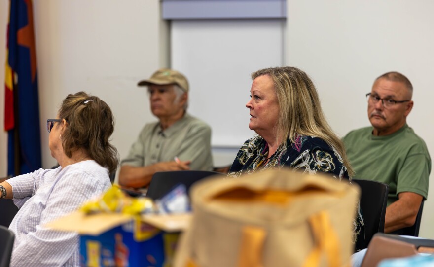 Yuma County residents attend town hall at Yuma Main Library on Wednesday, November 12, 2025.