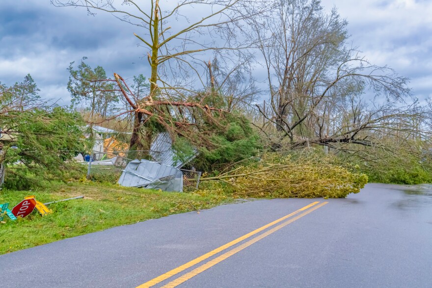 Damaged in the panhandle from Hurricane Michael in 2018.