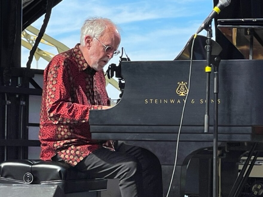 Bob James says he knows a Pittsburgh audience is expecting something deep. Here, performing during the 2023 Pittsburgh International Jazz Festival at Highmark Stadium.