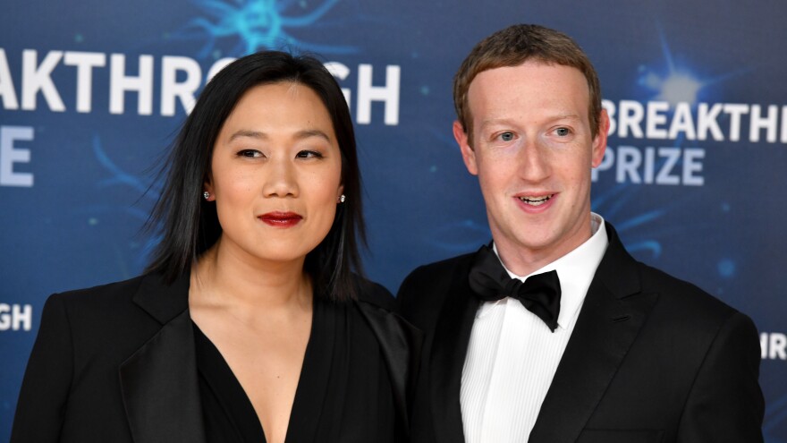Facebook founder Mark Zuckerberg and his wife, Priscilla Chan, donated more than $400 million to nonprofits that in turn distributed grants last year to state and local election officials. [Ian Tuttle / Getty Images for Breakthrough Prize]