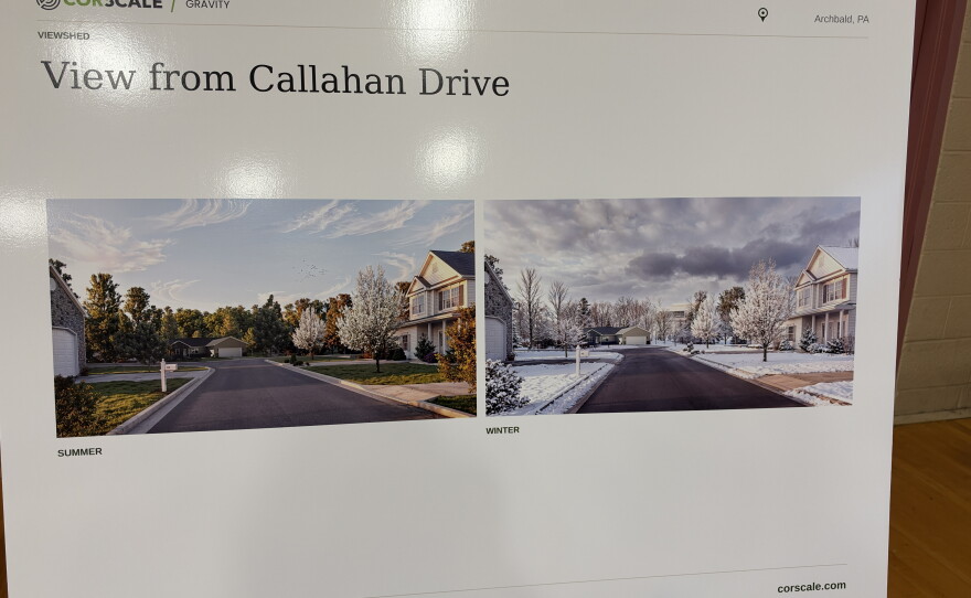 Rendering of the Project Gravity Data Center Campus from Callahan Drive.