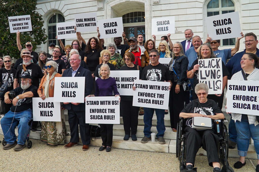 Appalachian policy groups, coal miners and family members rallied in Washington D.C. on Wednesday.