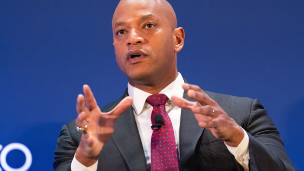 FILE - Maryland Gov. Wes Moore speaks at an event at the National Governors Association Winter Meeting, Feb. 19, 2026, in Washington. (AP Photo/Allison Robbert, File)