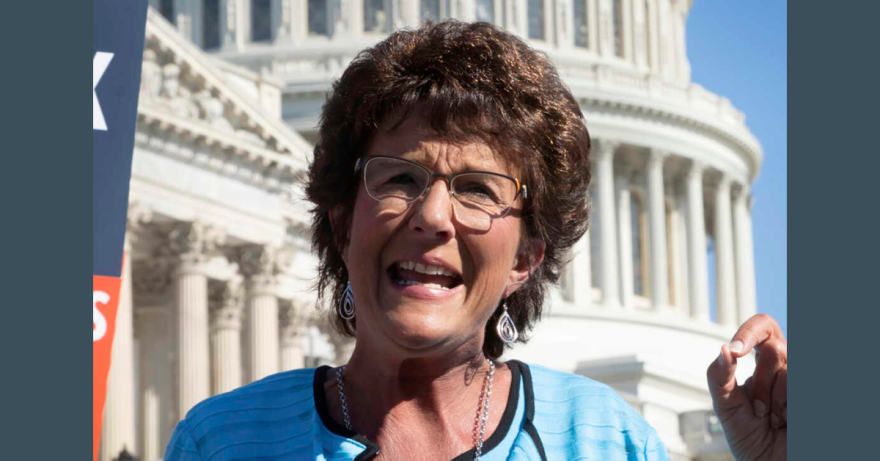  In this July 19, 2018, photo, Rep. Jackie Walorski, R-Ind., speaks on Capitol Hill in Washington.