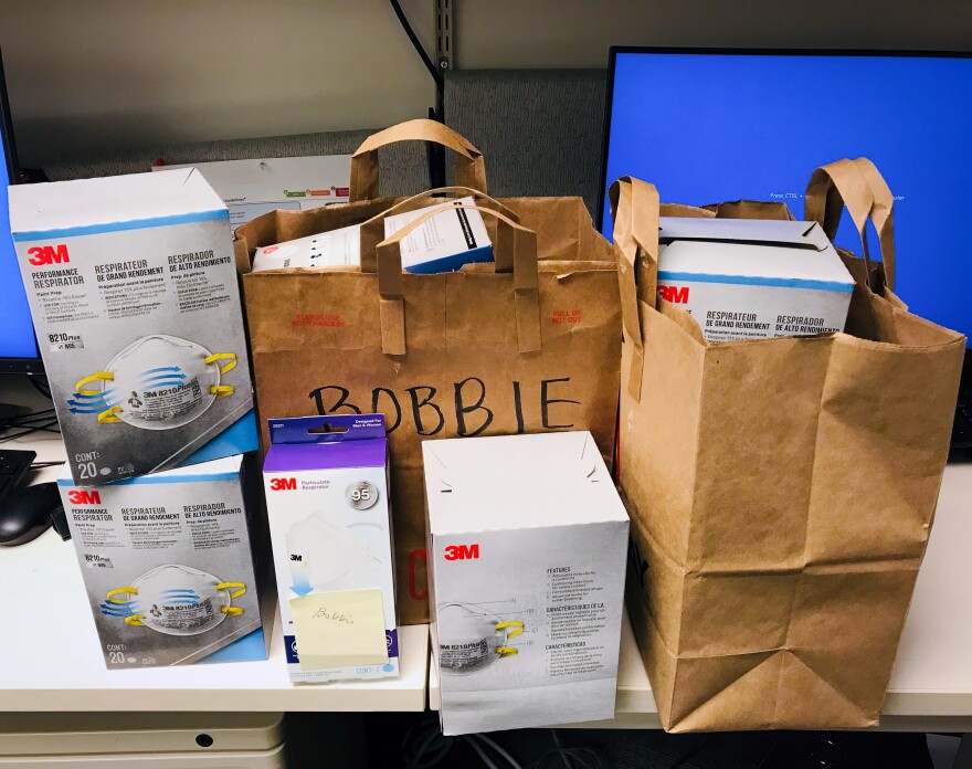 To deal with the shortage of masks, Seattle nurse Bobbie Habdas asked for donations on social media. The community responded with more than a hundred masks and offers to help with childcare and other challenges facing nurses.