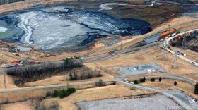 A photo of a coal ash pond.